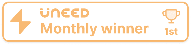 Wysera, #1 Product of the Month on Uneed